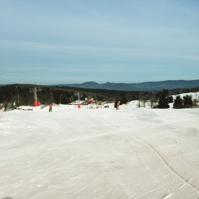 Pretty skiing views